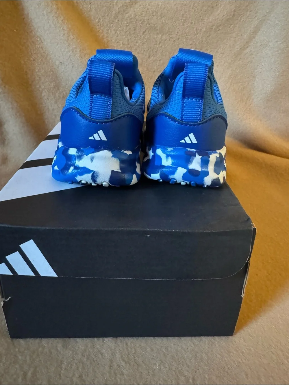 adidas Lite Racer Adapt 7.0 I Unisex Toddler Sneaker Blue/White Slip On US 5K